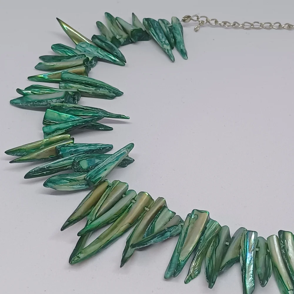 *Claimed* Dyed shell shard necklace - Picture 2 of 3